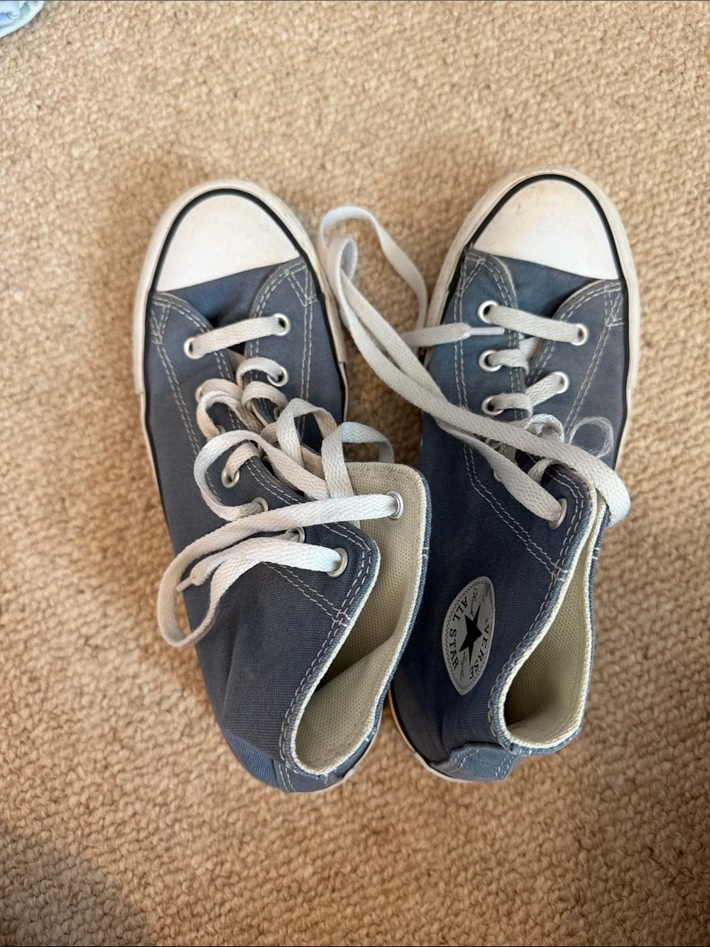 Converse Kids Navy and White High-Top Sneakers